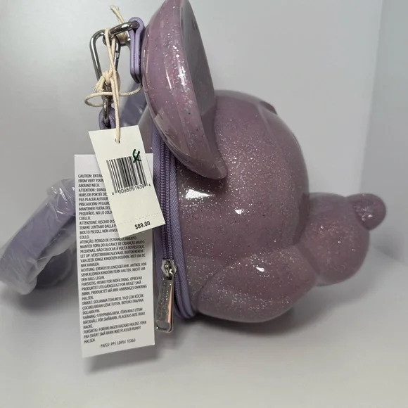 Loungefly Mickey Mouse Moulded Purple Bag Disney Parks - Picture 2 of 9